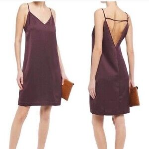 Equipment Femme Tansie Dress in AubergineMini Burgundy Size XS NWT